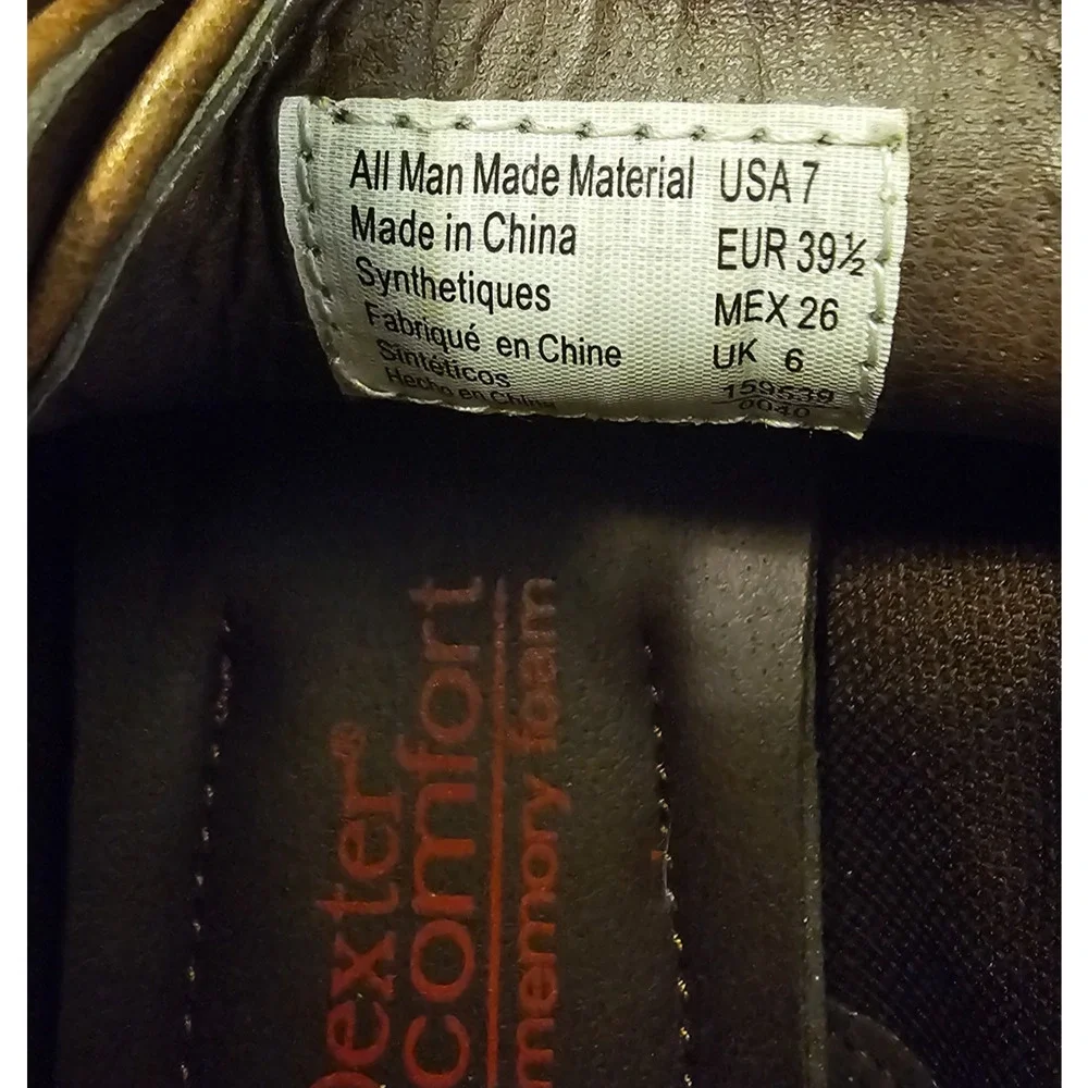 Dexter Comfort Mens Brown Chukka Oxford Boots Memory Foam Size 7